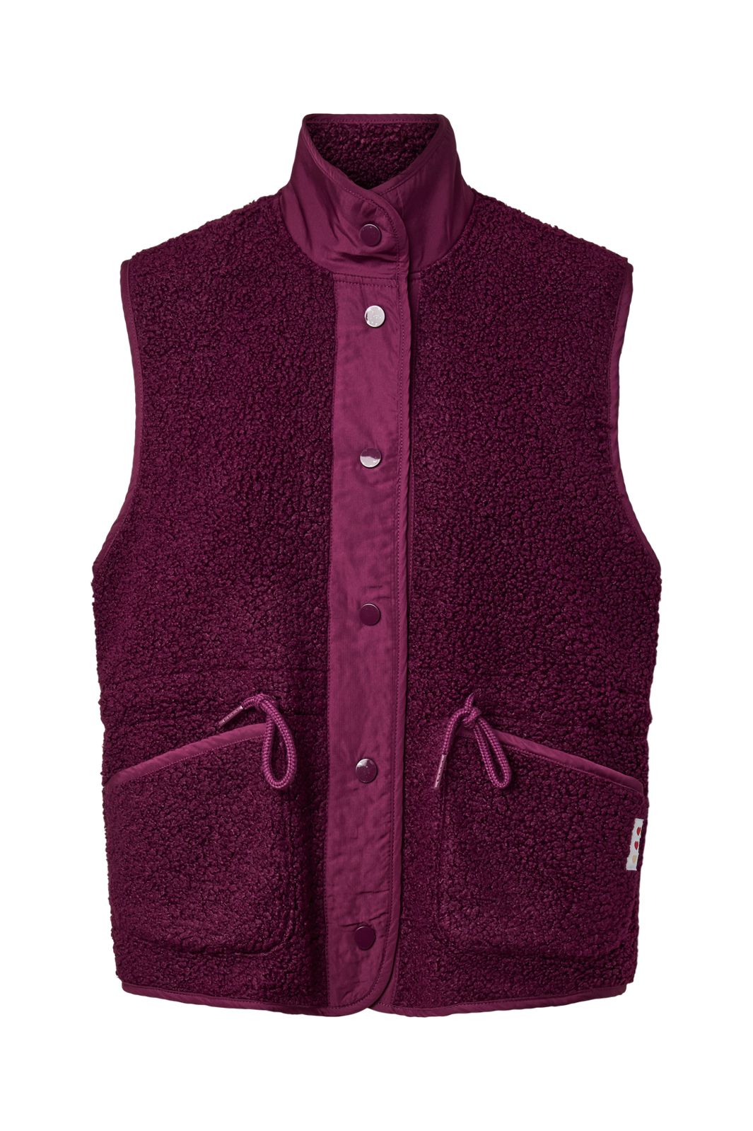 Pieces - Pckatty High Neck Vest - 5125769 Pickled Beet