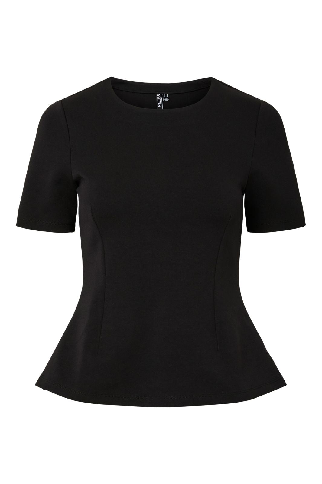 Pieces - Pclilu Ss O-Neck Top - 5127983 Black