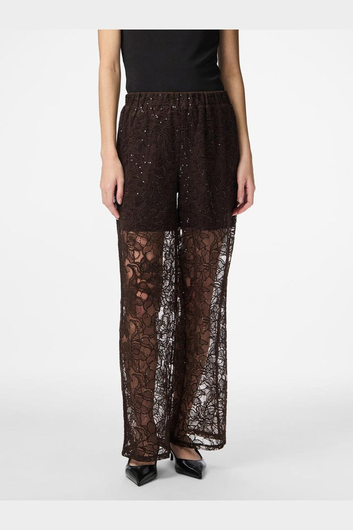 Pieces - Pclouise Straight Pants - 5050000 Delicioso Tone In Tone Sequence