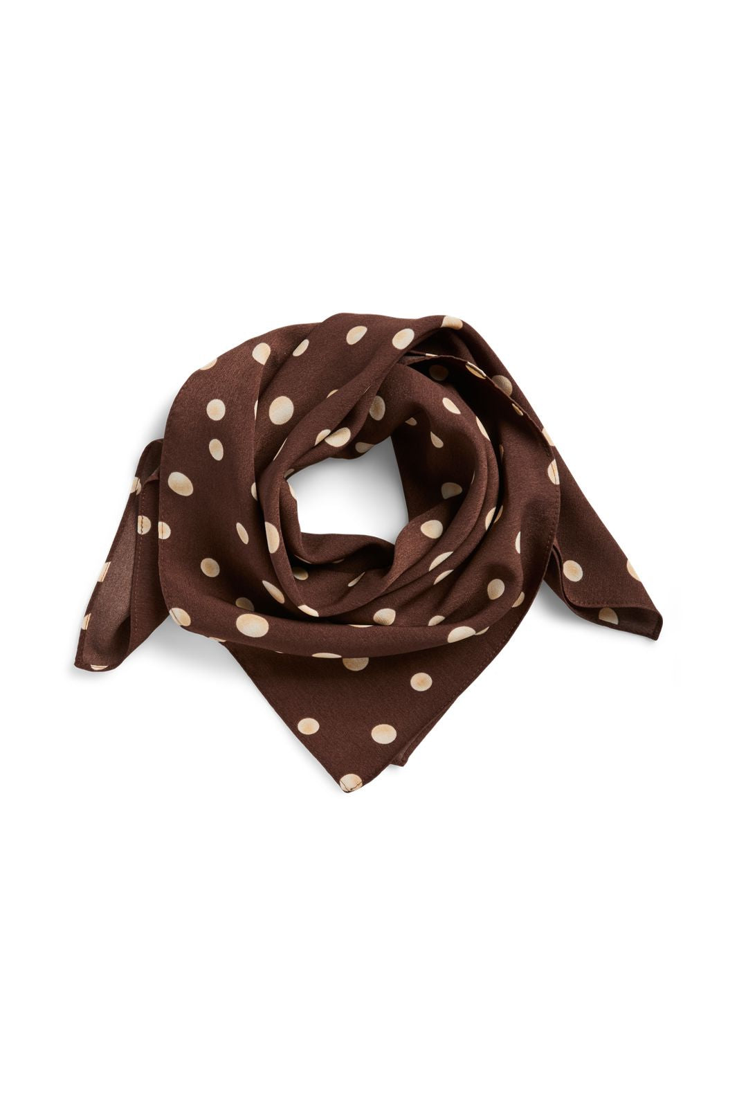 Pieces - Pcmarie Square Scarf Pp - 5054196 Coffee Quartz Dots
