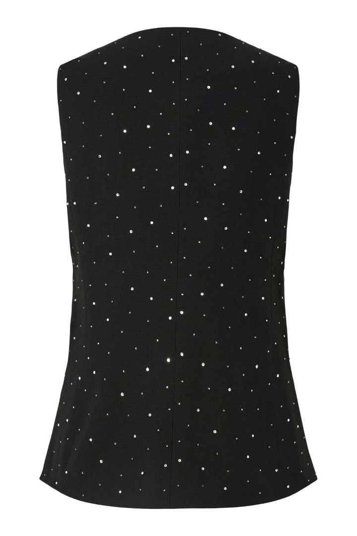 Pieces - Pcmichelle Rhinestone Waistcoat - 4855030 Black