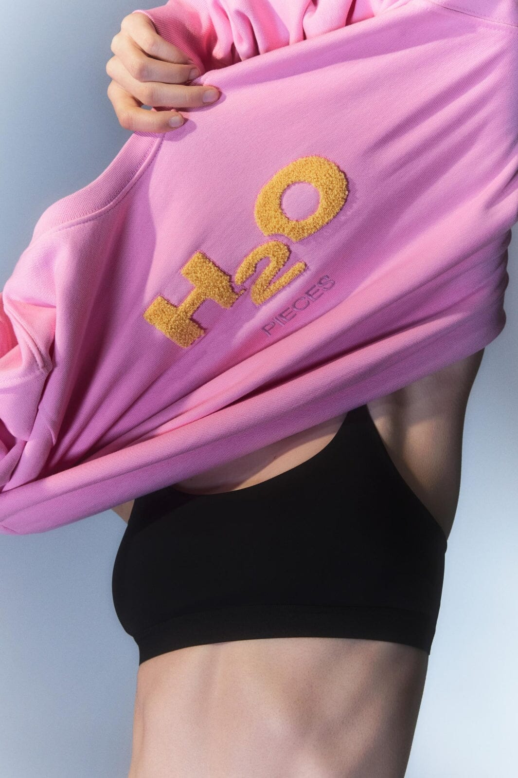 Pieces - Pcmixtape Ls O-Neck Sweat H2O - 4420442 Begonia Pink H2O Sweatshirts 