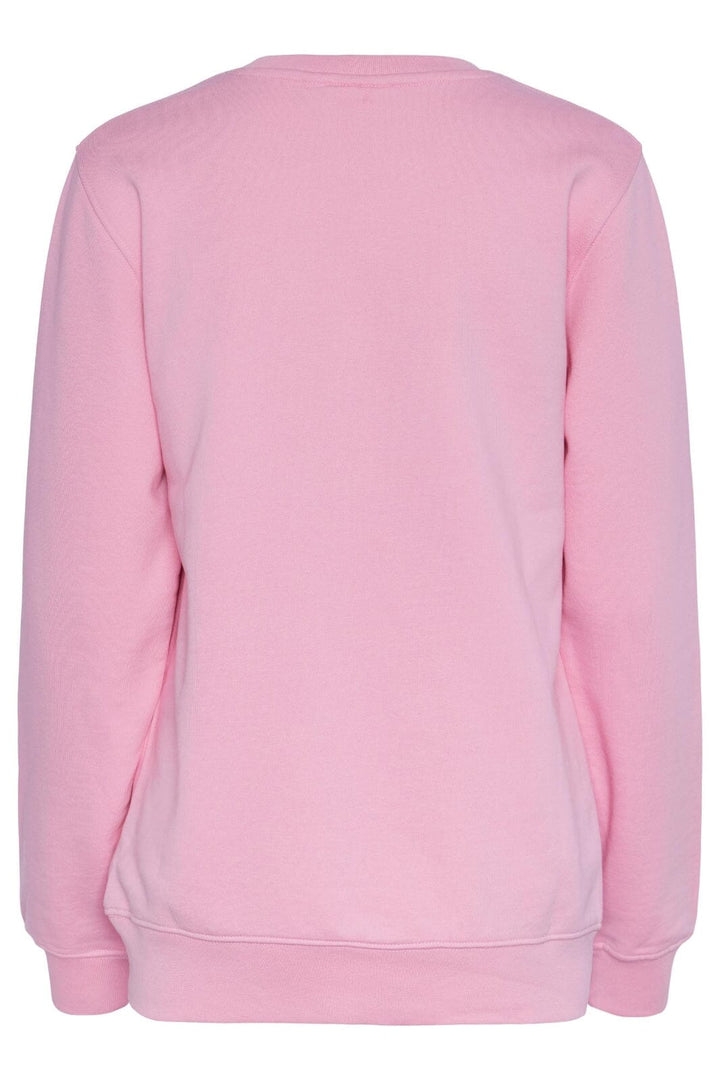 Pieces - Pcmixtape Ls O-Neck Sweat H2O - 4420442 Begonia Pink H2O Sweatshirts 