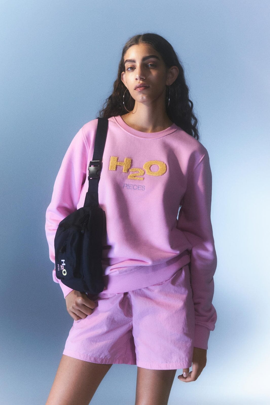 Pieces - Pcmixtape Ls O-Neck Sweat H2O - 4420442 Begonia Pink H2O Sweatshirts 