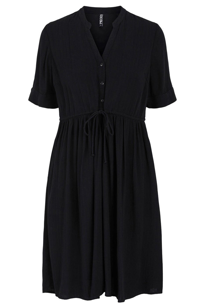 Pieces - PcOtena SS Dress - Black Kjoler 