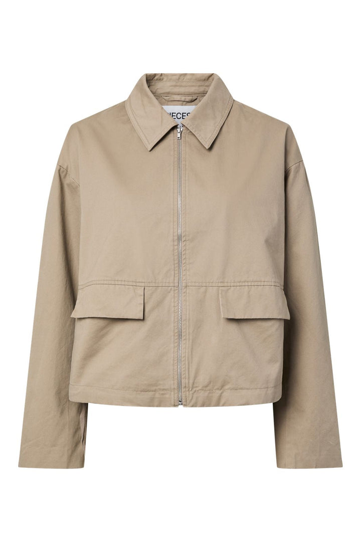Pieces - Pcpam Jacket - 5031906 Greige