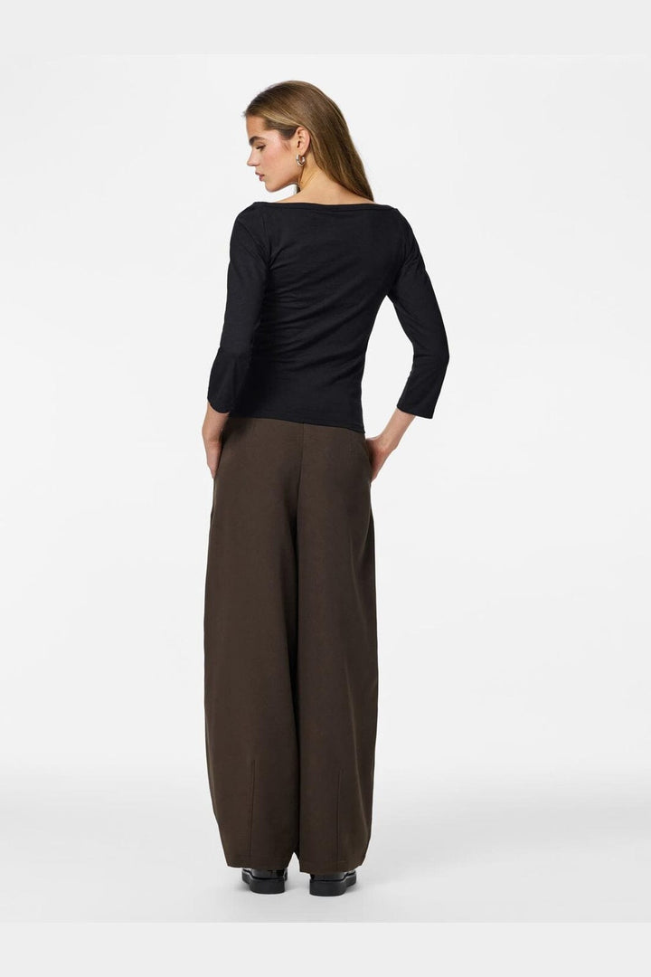 Pieces - Pcphoebe 3/4 Boatneck Top - 5083331 Black