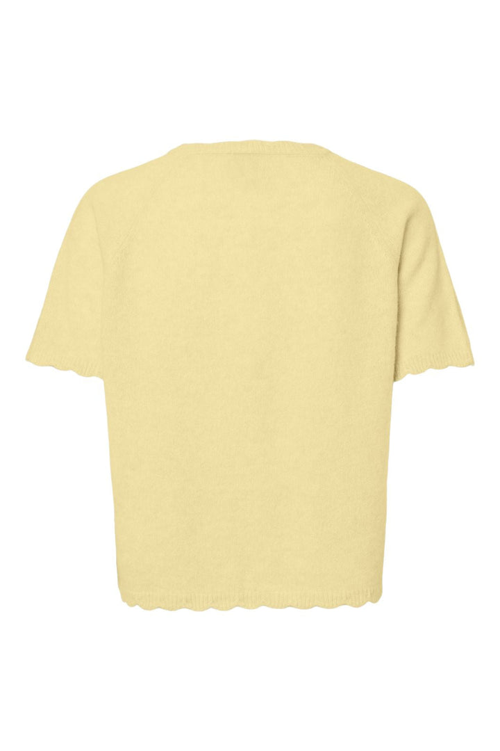 Pieces - Pcrath Ss O-Neck Knit Cardigan Pwp - 4997536 French Vanilla