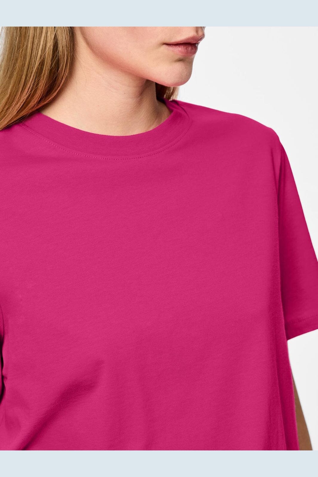 Pieces - Pcria Ss Solid Tee - 4287777 Beetroot Purple