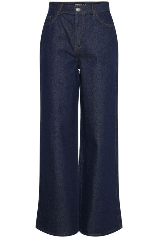 Pieces - Pcselma Wide Jeans Rinse - 4555283 Dark Blue Denim