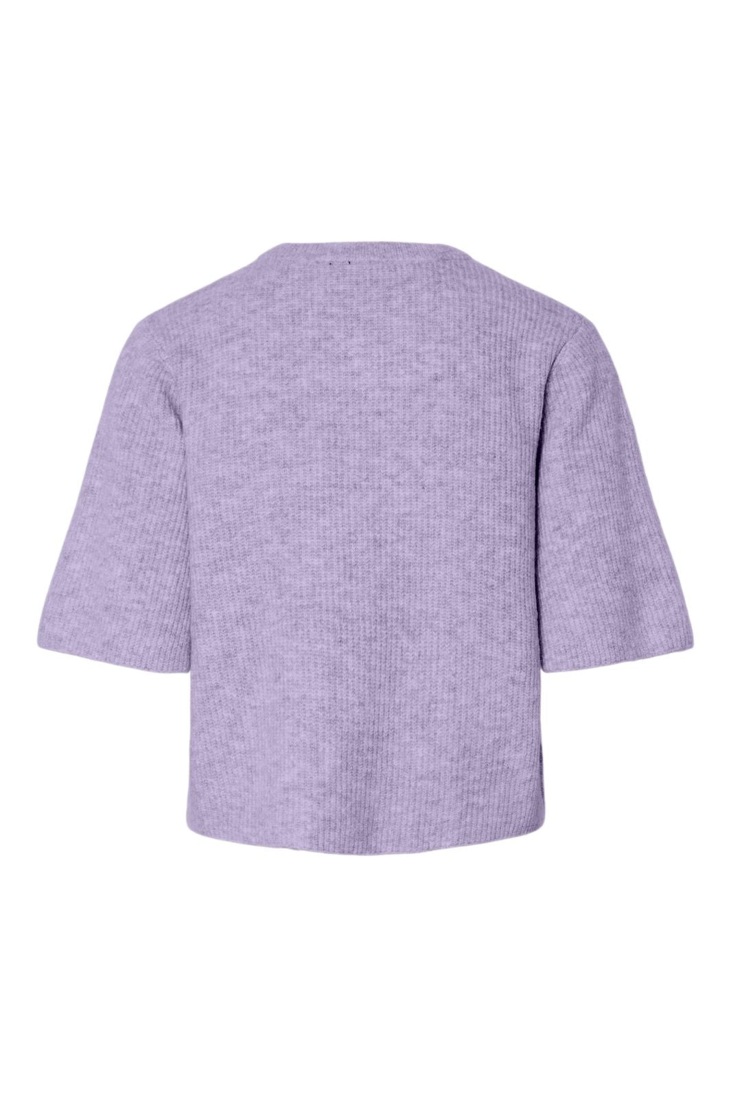 Pieces - Pcsilly Ss O-Neck Knit Cardigan - 5021147 Pastel Lilac Melange