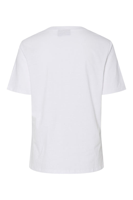Pieces - Pctara Ss Printed T-Shirt - 4733598 Bright White Lovers