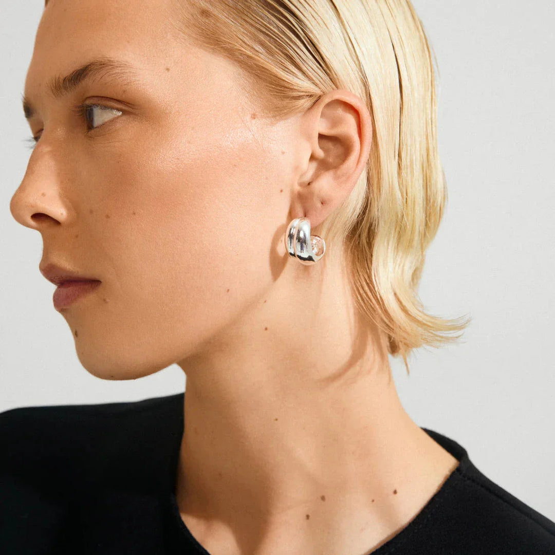 Pilgrim - Miko Earrings Silver-plated 262546043 - Silver Plated Øreringe 