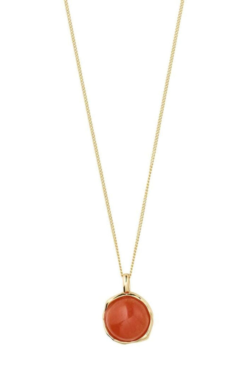 Pilgrim - Sense Necklace Gold-plated/aventurine 132542901 - Gold Plated