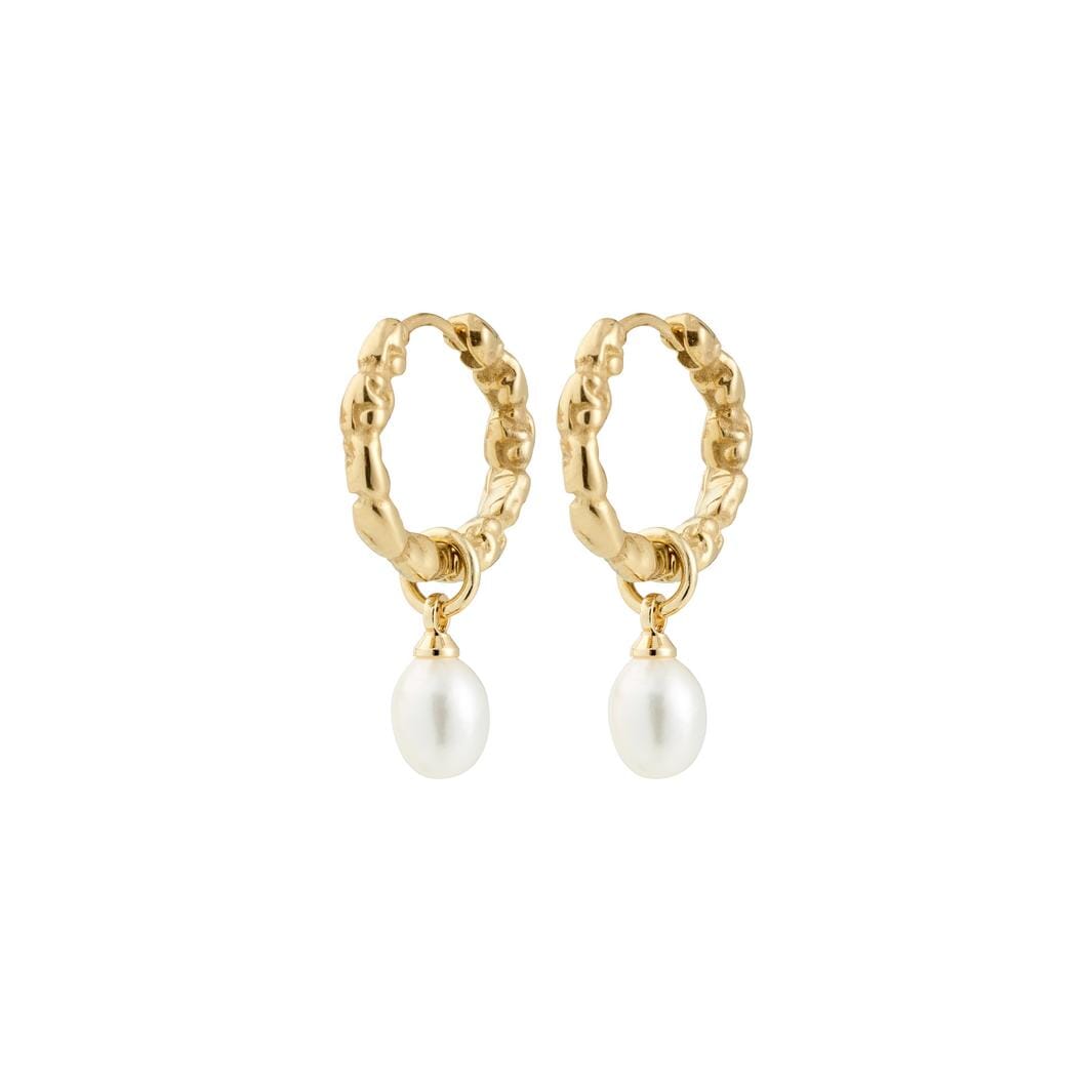 Pilgrim - Shift Pearl Earrings Gold-plated 122542013 - Gold Plated