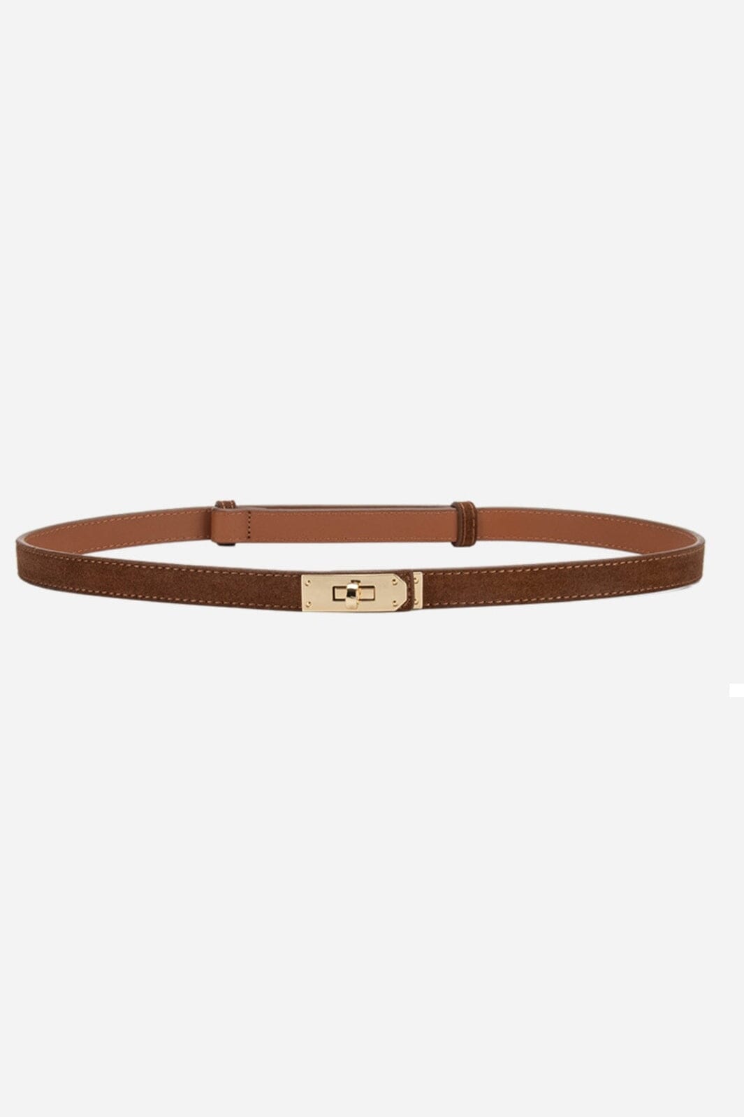 Plissé Copenhagen - River Suede Belt 70-820-669 - Dark Brown