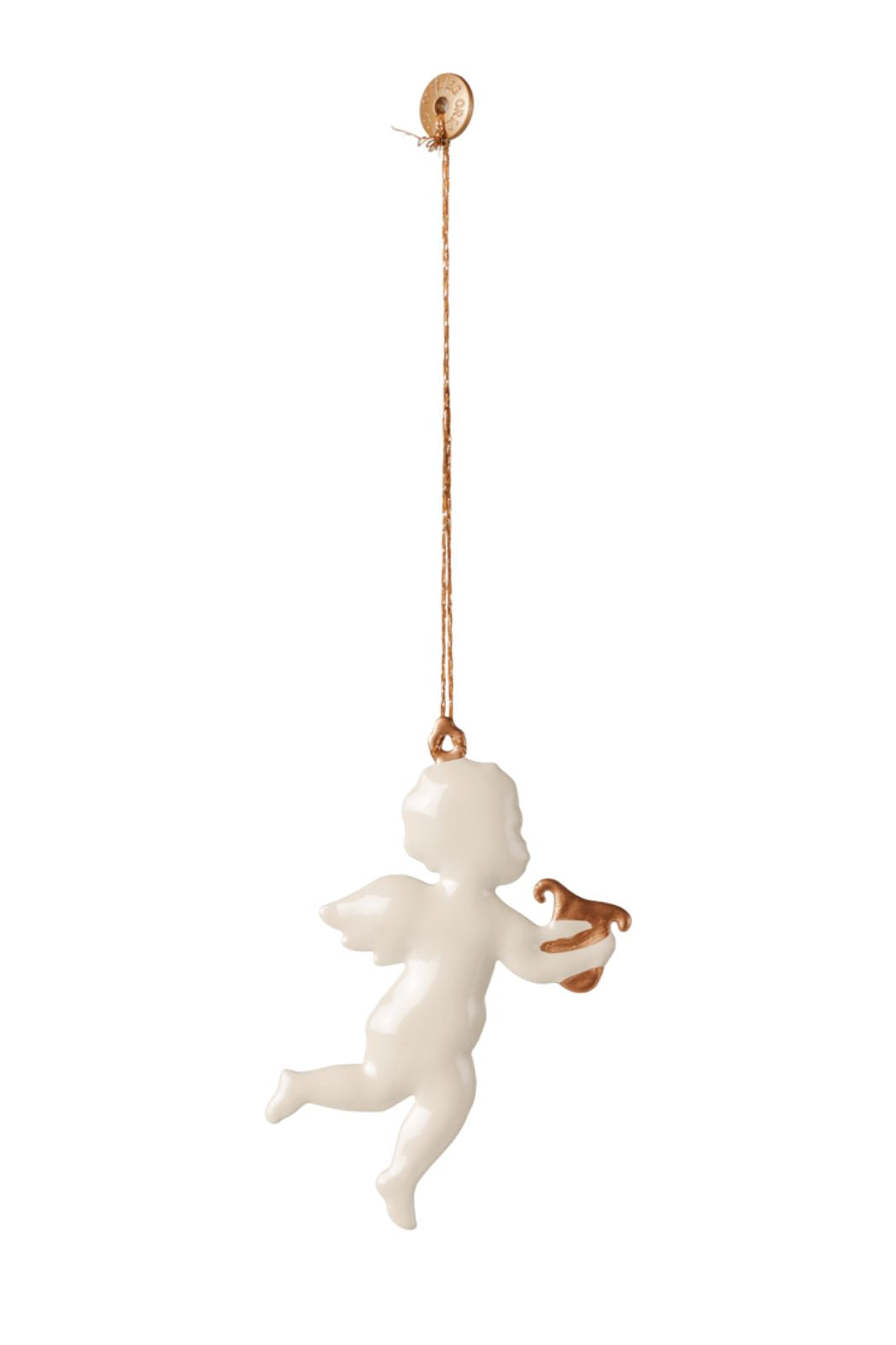 Maileg - GaveæSke Med MetalophæNg - Hellig Nat - Off White - 14-6514-00
