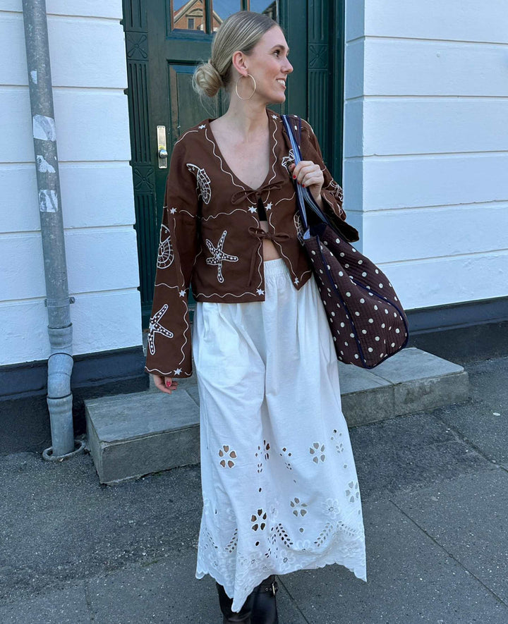 Sissel Edelbo - Seashell Top SE 1631 - Soft Brown
