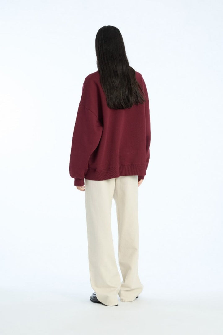 Rotate - Heavy Sweat Crewneck1143762734 - Zinfandel