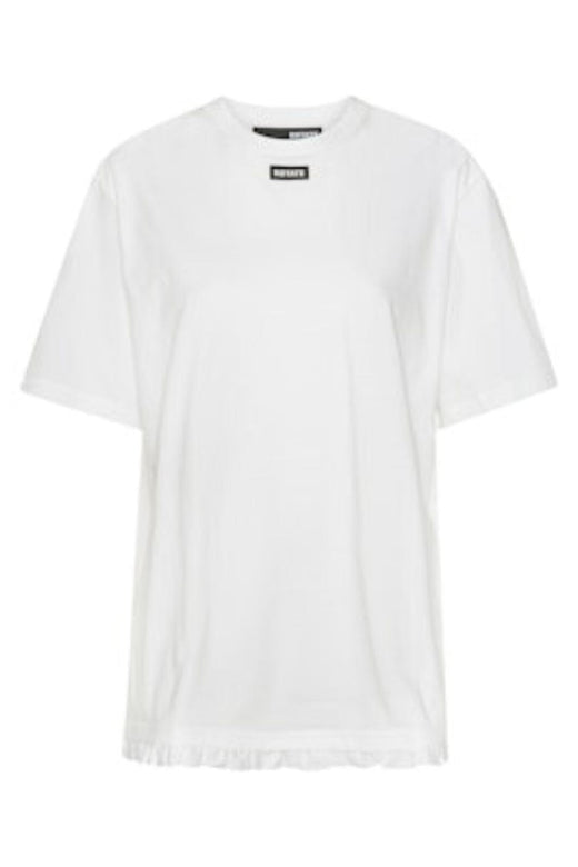 Rotate - Large T-shirt W/ Ruffle 115282400 - 400 Bright White T-shirt 