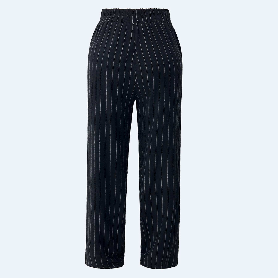 Liberte - Neo Pants 22199 - Black Pinstripe