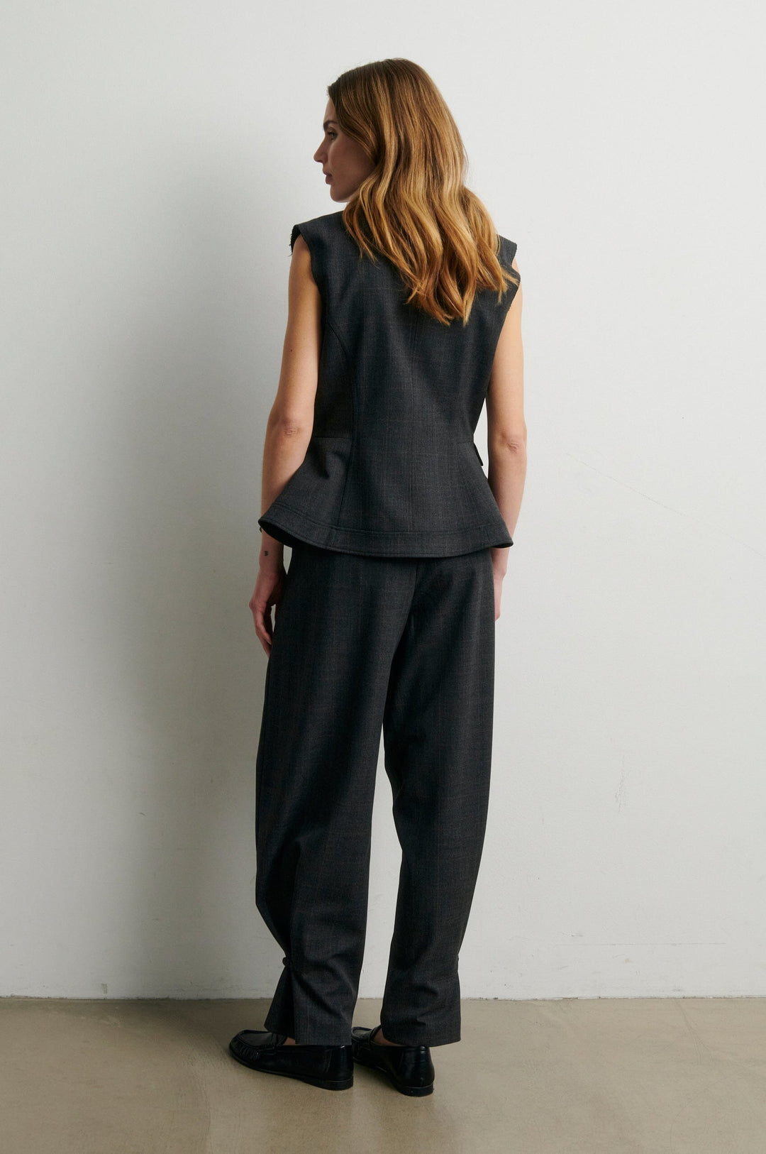 Second Female - Anjou Waistcoat 60962 - 7003 Dark grey melange Veste 