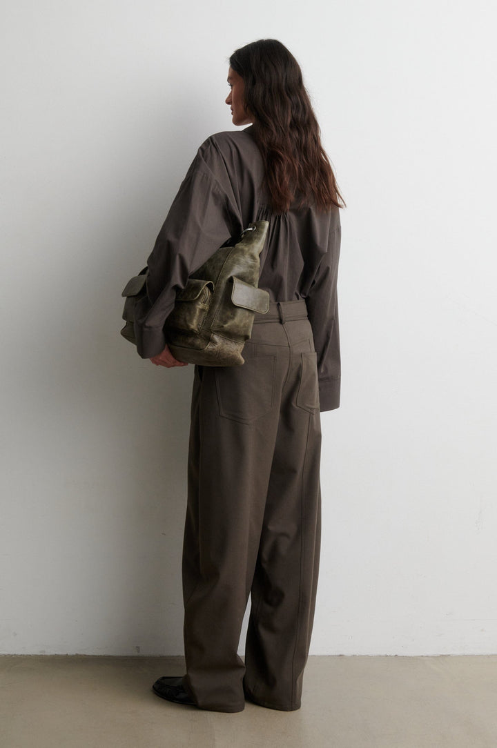 Second Female - Blink New Cargo Trousers 61119 - 8004 Black Olive Bukser 