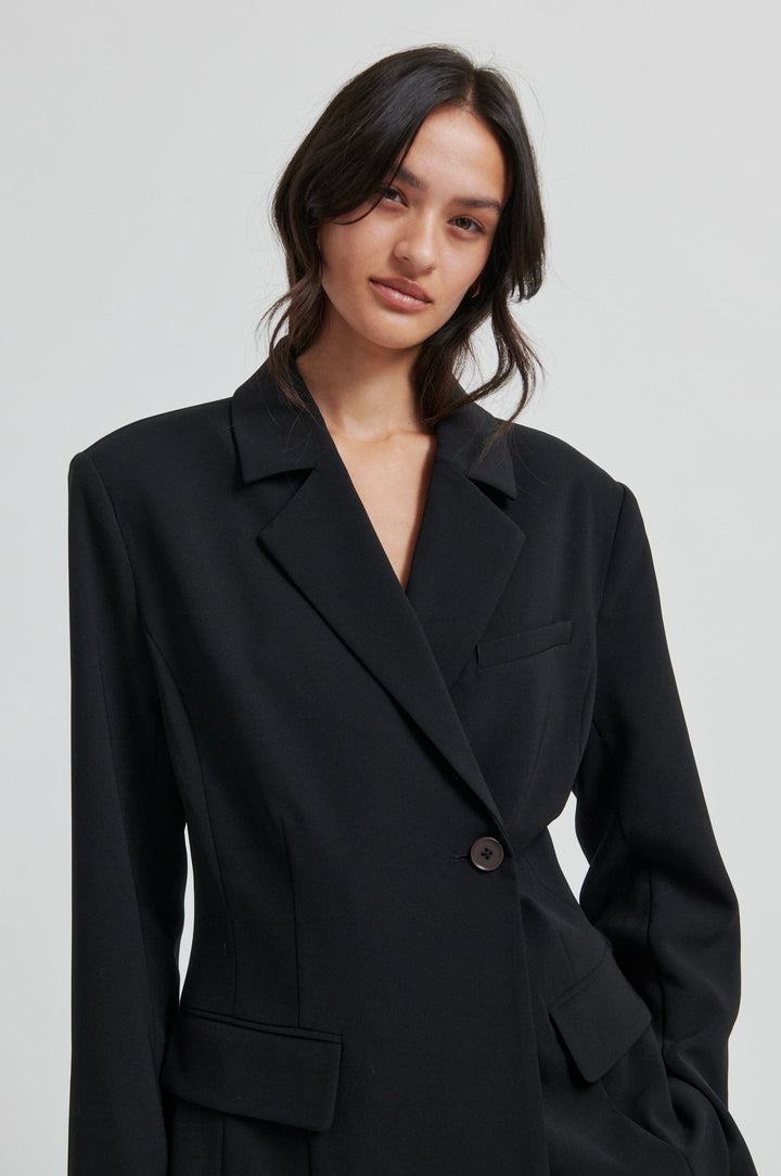 Second Female - Fique Fitted Blazer 60000 - 8001 Black Blazere 