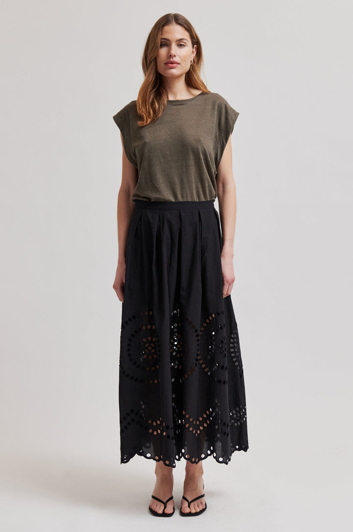 Second Female - Meryl Skirt 60608 - 8001 Black Nederdele 