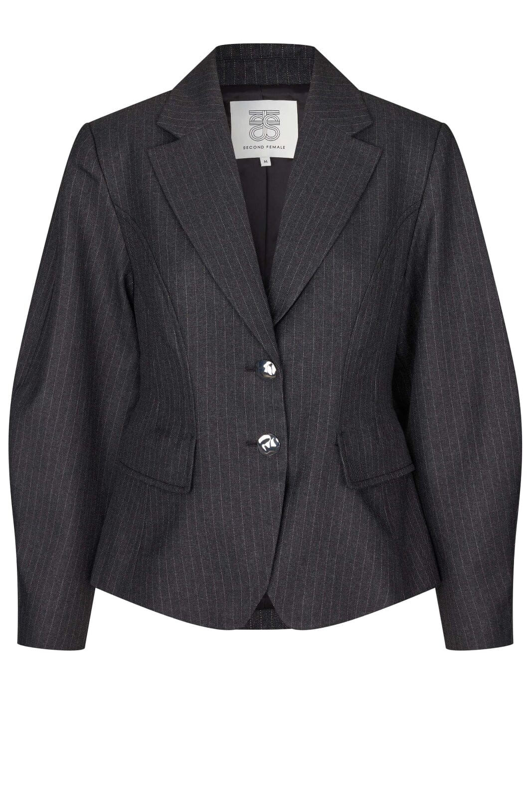 Second Female - Vienne Sculptured Blazer 60895 - 7003 Dark grey melange Blazere 