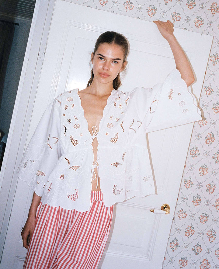 Sissel Edelbo - Adeline Top SE 1797 - Ecru Bluser 