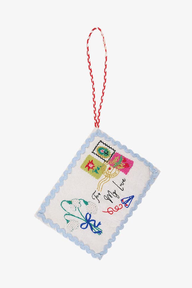 Sissel Edelbo - Christmas Letter Ornament Se 2135 - Off White Julepynt 