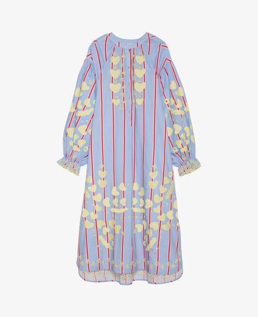 Sissel Edelbo - Elisabeth Dress SE 1766 - Bluebell Stripes Kjoler 