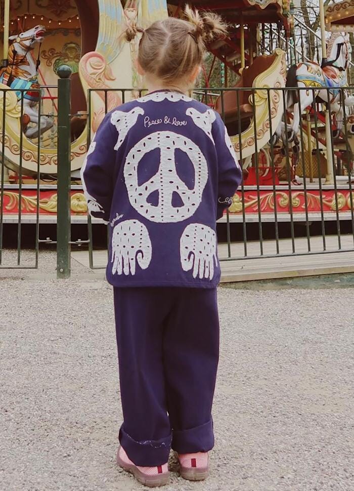 Sissel Edelbo - Ena MINI Jacket SE 1659 - Navy Birds Jakker 