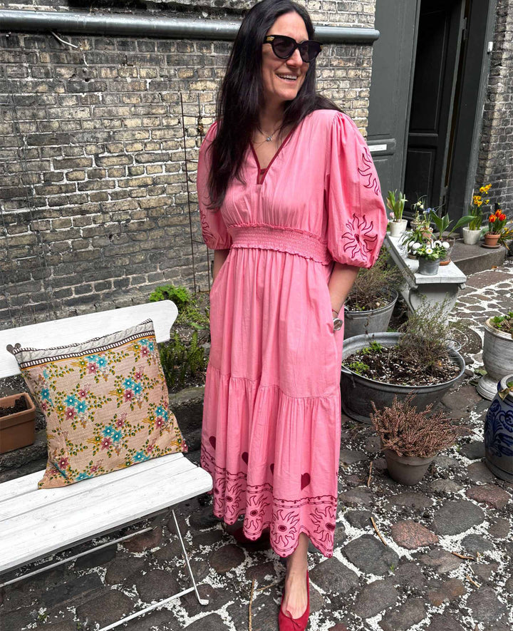 Sissel Edelbo - Geenie Dress SE 1613 - Geranium Pink Kjoler 