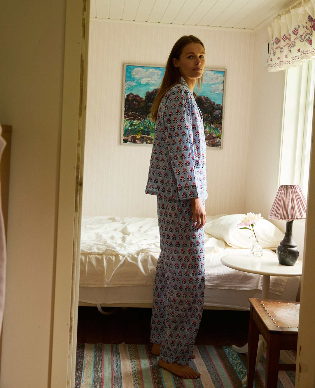 Sissel Edelbo - Nuit Pyjamas Set SE 1785 - Blue Sky Nattøj 