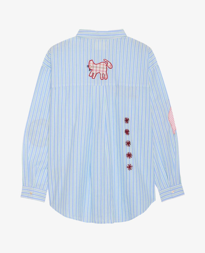 Sissel Edelbo - Pil Shirt SE 1788 - Green Stripes Skjorter 