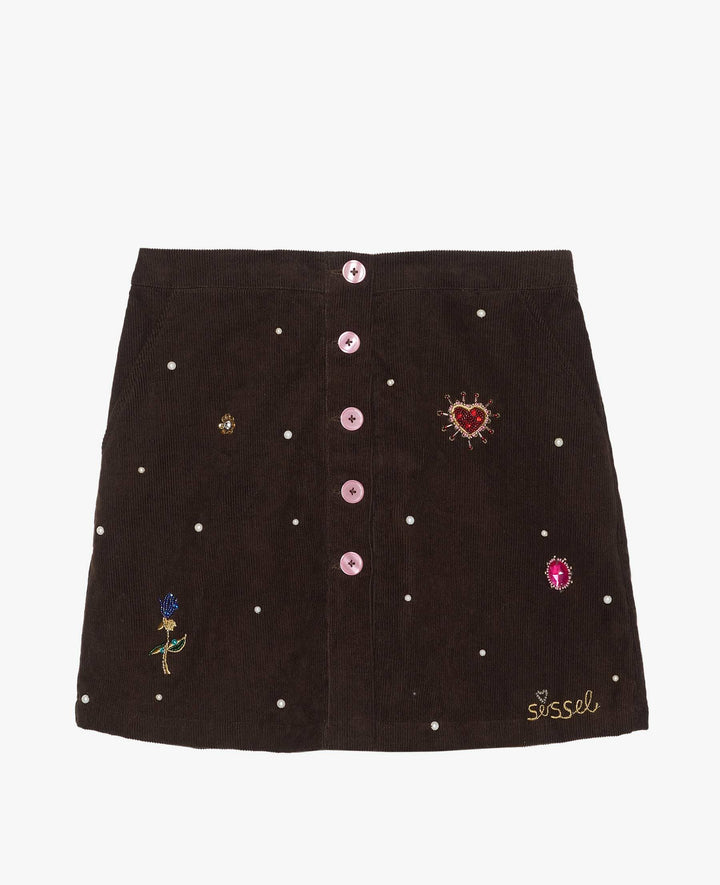 Sissel Edelbo - Rita Skirt SE 2036 - Brown Nederdele 