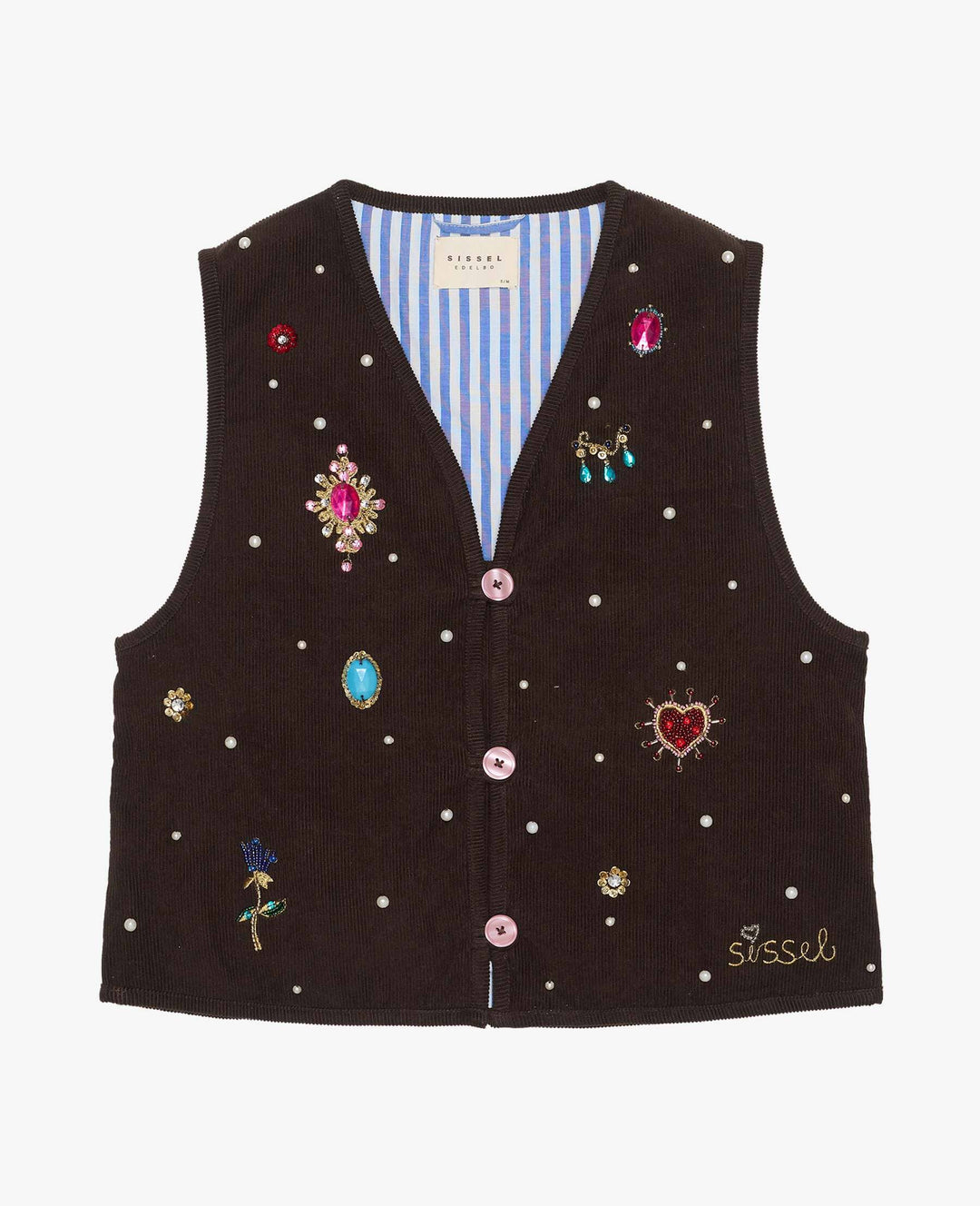 Sissel Edelbo - Rita Vest SE 2037 - Brown Veste 