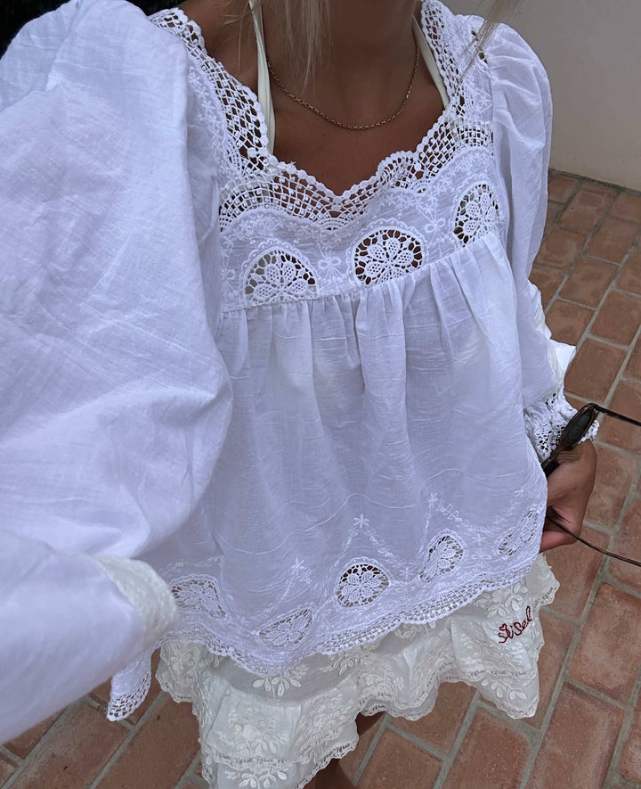 Sissel Edelbo - Soleia Top SE 1833 - Off White Bluser 