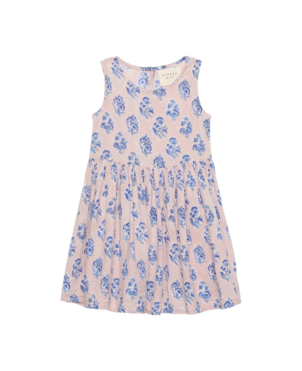 Sissel Edelbo - Suri MINI Dress SE 1395 - Blue Flowers Kjoler 