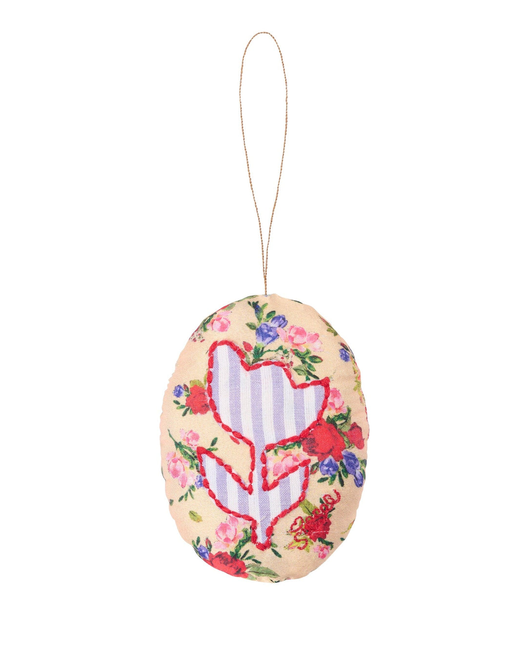 Sissel Edelbo - Vera Easter Egg Ornament SE 2082 - Golden Floral Interiør 