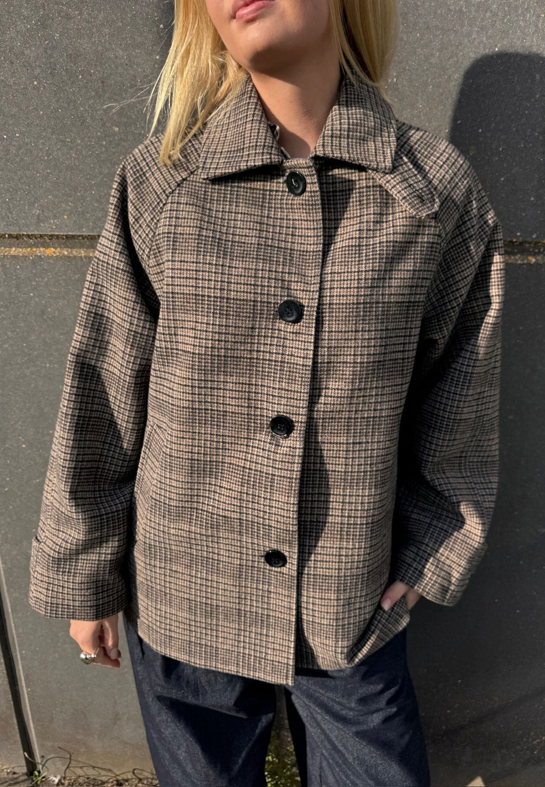 Sisters Point - Caleb-N.Midi1 20079 - 201 - Brown Check Jakker 
