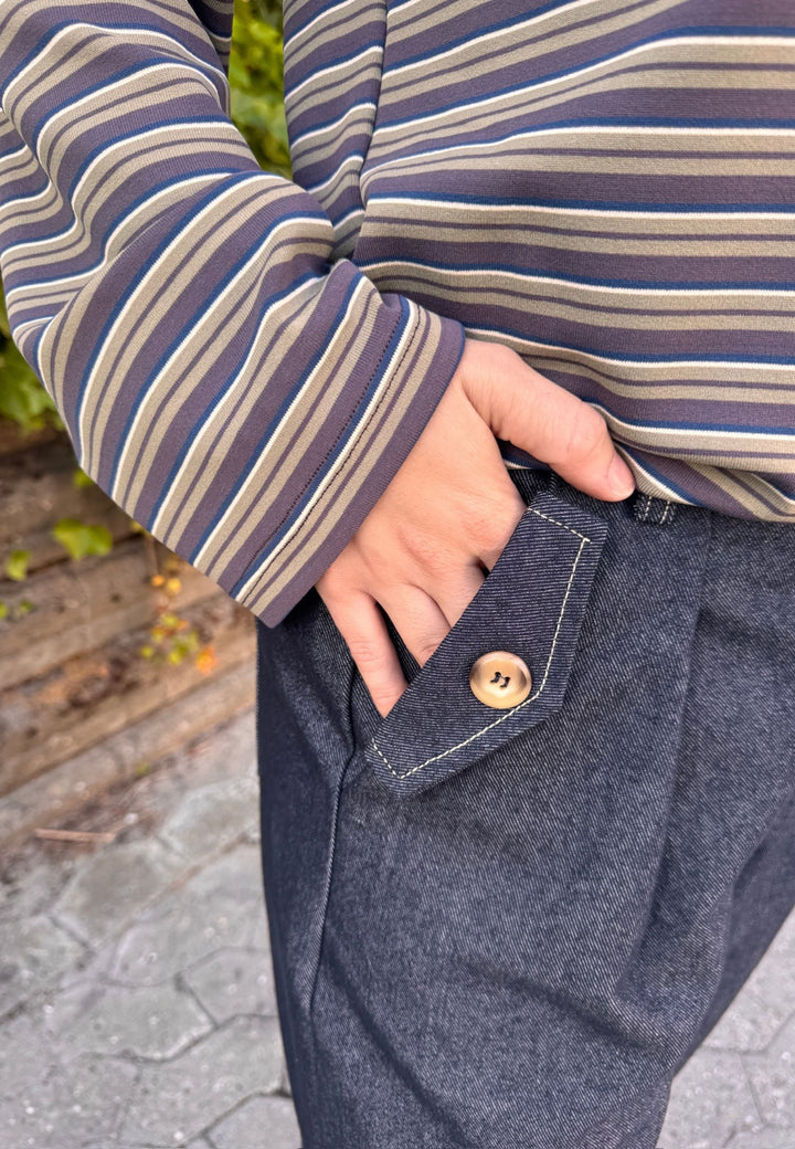 Sisters Point - Edith-Pa1 20414 - 902 - Unwashed Denim Bukser 