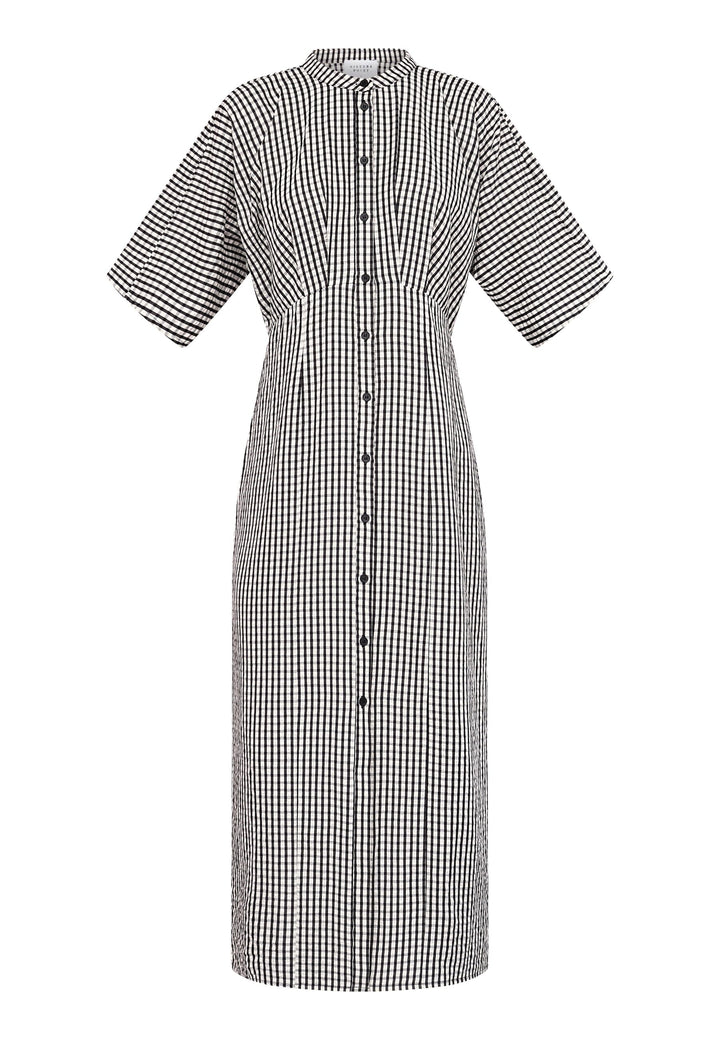 Sisters Point - Eleo-Dr1 20053 - 840 - Cream/Black Check Kjoler 
