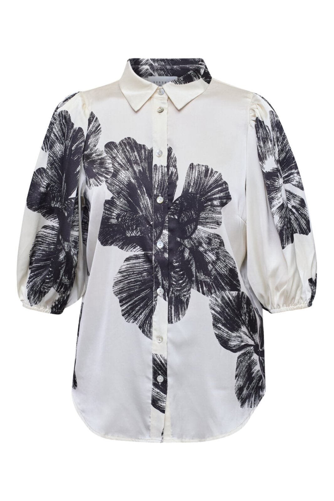 Sisters Point - Ella-Sh77 19835 - 801 - Cream Flower Skjorter 
