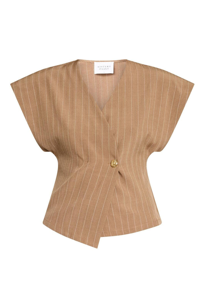 Sisters Point - Evela-Ve2 19502 - 225 - Hazelnut Pinstripe Veste 