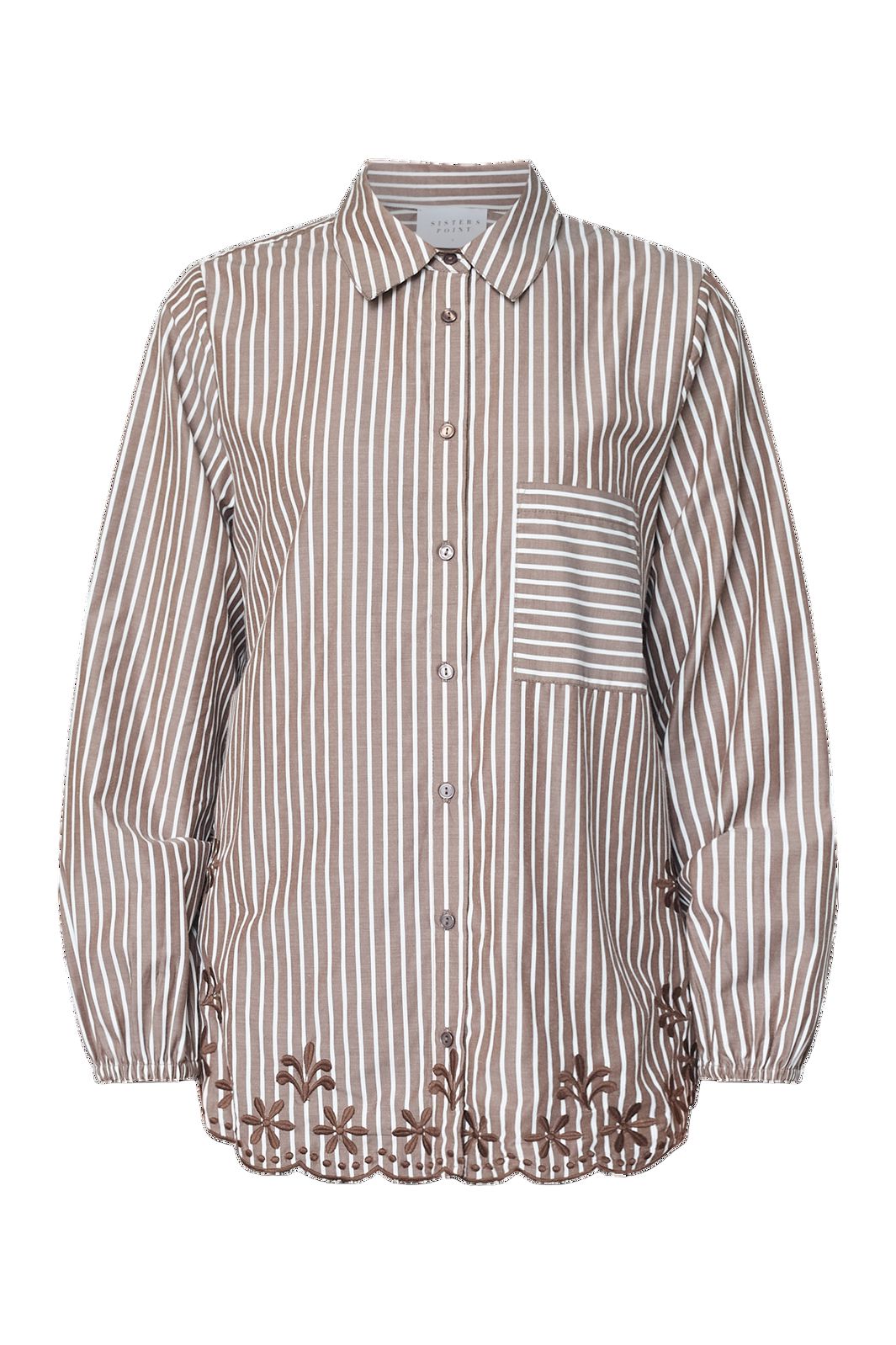 Sisters Point - Istea-Sh4 19446 - 831 - Brown / Cream Skjorter 