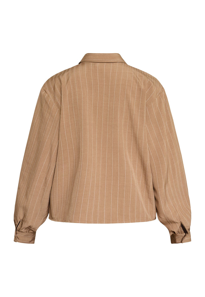 Sisters Point - Verina-Sh3 19504 - 225 - Hazelnut Pinstripe Skjorter 