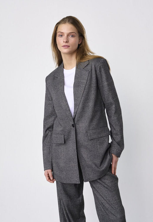 Sisters Point - Viksa-Bl1 20508 - 053 - Grey Check Blazere 
